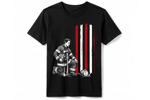 Firefighter Honor Tribute T-Shirt: A Design Asset for Brave Branding