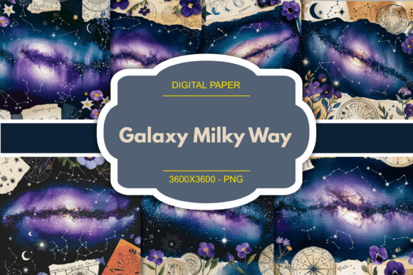 Galaxy Milky Way Junk Journal: A Cosmic Design Resource