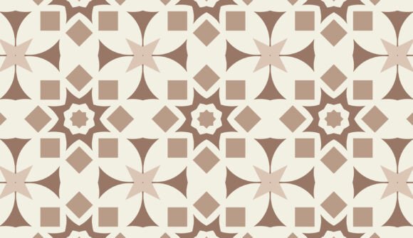 Geometric Retro Pattern 1: Designing with Warm, Organic Geometry