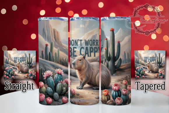 Happy Cappy Funny Capybara Tumbler: A Playful Design Asset for Creative Projects