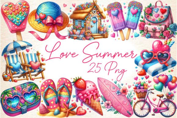 Love Summer Sublimation: Vibrant Design Assets for Your Projects