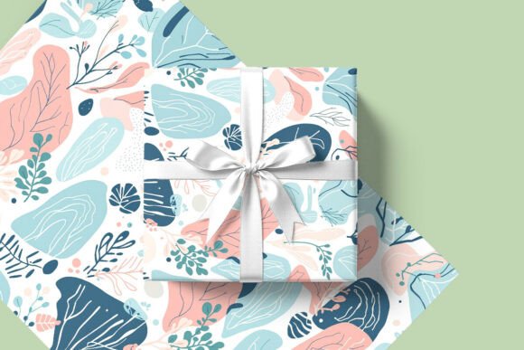 Showcase Your Patterns: The Gift Box and Flat Paper Mockup