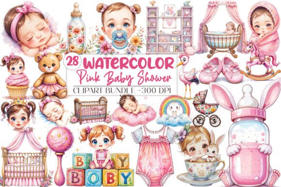 Watercolor Pink Baby Shower Clipart: A Designer's Guide