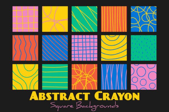 Why Abstract Crayon Square Backgrounds Are Your New Go-To Design Asset
