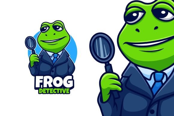 Why Detective Frog Illustration Logo Art Defines Modern Branding